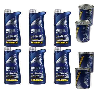 6L Motoröl MANNOL SAE 10W-40 DIESEL EXTRA 2xMotor Doctor+Motor Flush