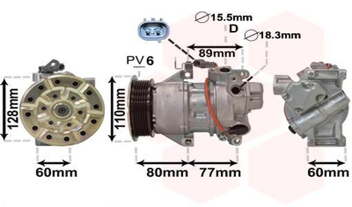Kompressor Klimaanlage FüR Toyota Yaris _P9_ SCP9_ NSP9_ KSP9_ NCP9_ ZSP9_-image