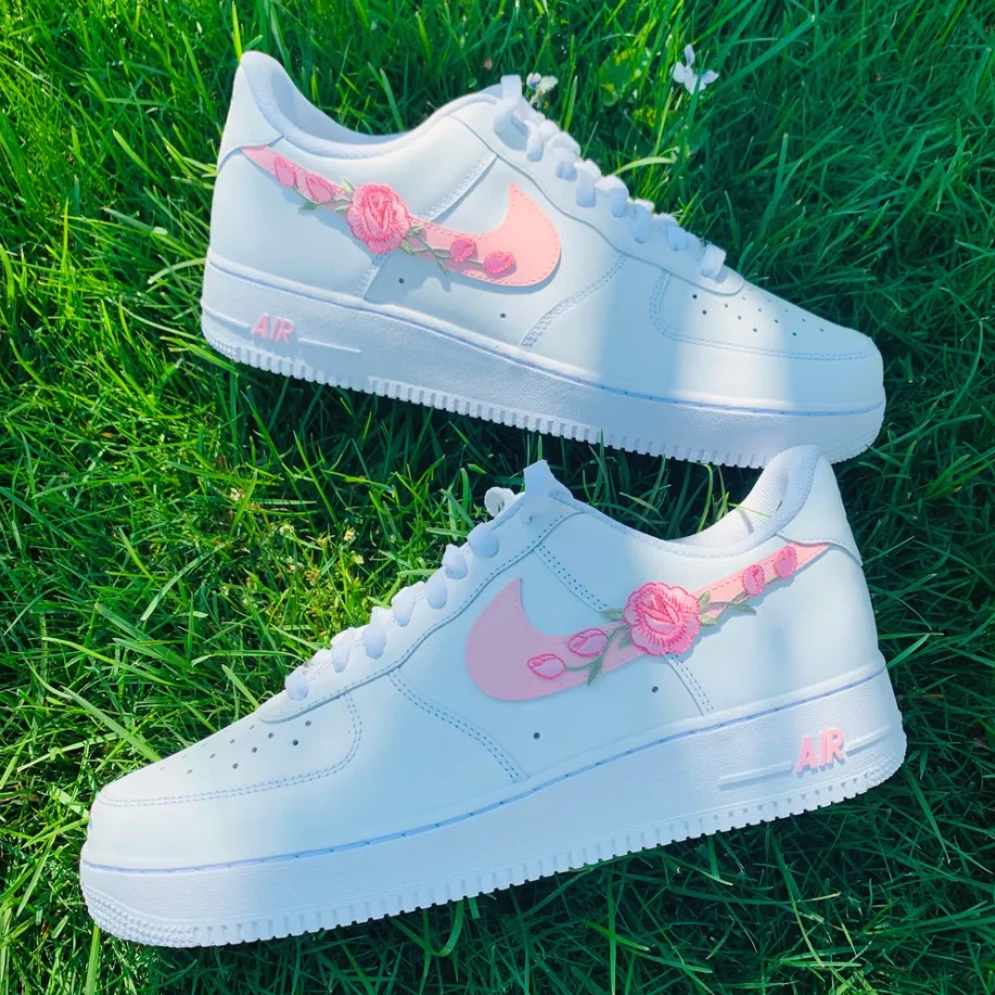 Pastel pink air force ones sales