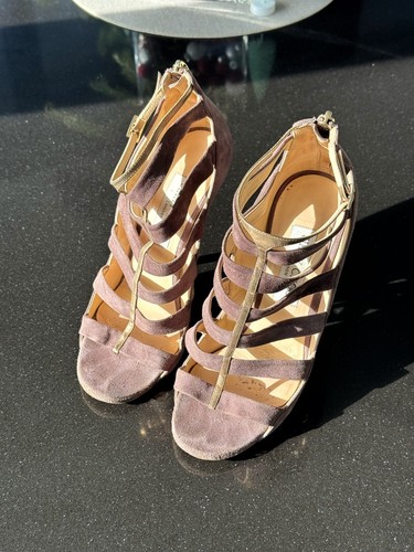 Jimmy Choo Women's Gladiator Strappy Sandal Heel Shoes $175 - Size 37