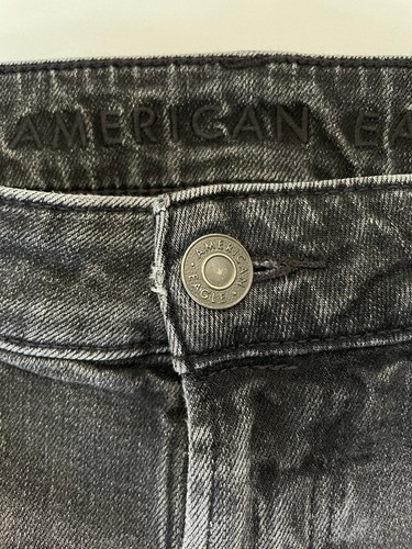 American Eagle Women's Pant Super Skinny High Rise Jeans Black Size 34x30 - Picture 14 of 17