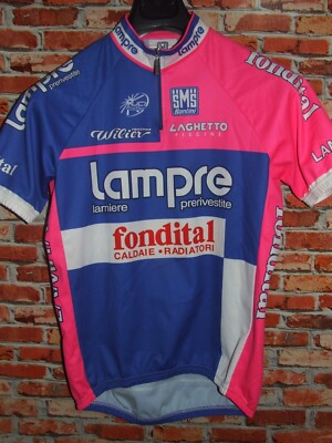 LAMPRE SANTINI MAGLIA BICI CICLISMO SHIRT MAILLOT CYCLISM XL