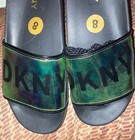New DKNY Zelena Holographic Colors Women's Pool Slides Sandals Size 8M Beach — photo 6