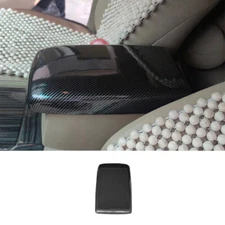 Console Storage Box Cover Trim 1PCS For Toyota Highlander 2008-2013 Carbon Fiber