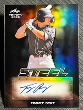 2023 Leaf Trinity STEEL ROOKIE AUTO Tommy Troy 1/5