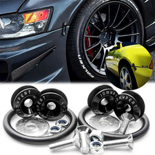 8pcs Car Bumper Quick Release Front Rear Bumper Fastener Trunk Fender Clip Black