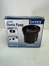 New Open Box Intex Quick-Fill battery powered Air Mattress Camping Pump - J1189