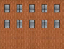 Background Building Kit for O Scale Model Tra...