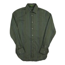 PS Paul Smith cotton blend cuff link striped shirt size M Medium