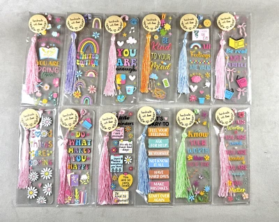 Acrylic Bookmark Handmade Gift For Reader Positive Affirmation Quotes Book Lover