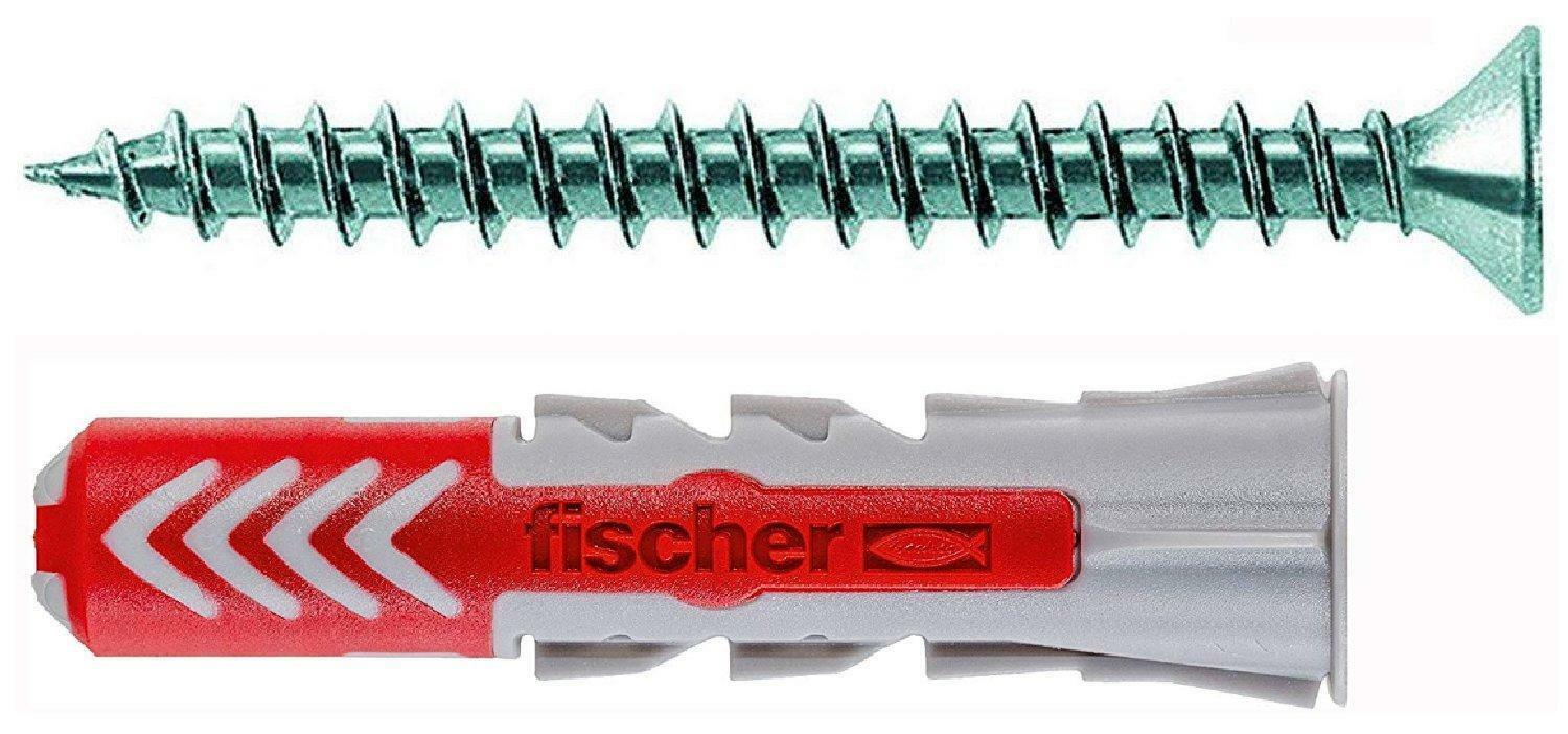 FISCHER TASSELLO E VITE DUOPOWE 6 X 30 MM PER MURO PIENO MATTONE E CARTONGESSO 5