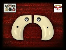 RUGER BIRDSHEAD VAQUERO, NEW VAQUERO, WRANGLER GRIPS MT WHITE IVORY QR