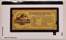 LEGO JURASSIC WORLD 76964stk01 Sticker Sheet for Set 76964 NEW orig LEGO 106409