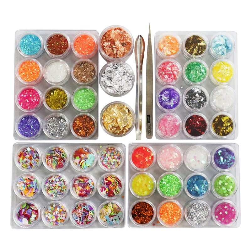 Epoxy Resin DIY Jewelry Making Casting Mold Glitter Sequins Pigment Fillings
