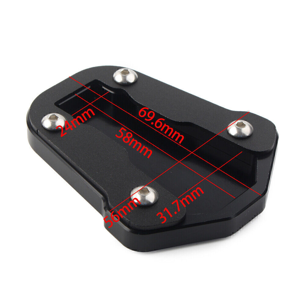 Dirt Bike Kickstand Pad - Stainless Steel Side Stand Plate For Honda CRF300L/Rally 2021-2022 (Red) - View #8