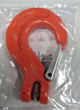 3/8" Grade 100 Clevis Sling Hook with fordged Latch, Made in Italy. Free S&H