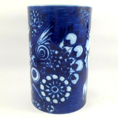 Vintage Rosenthal Studio-Line 1960s Delft Blue Peacocks Bjorn