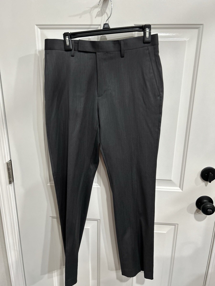 green emerald velvet dress Calvin Klein Men's Infinite Stretch Skinny-Fit Dress Pants - Dark Grey