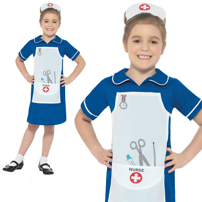 Krankenschwester Kostüm Doctor Medizinisch Uniform Mädchen Kinder Alter 4-12