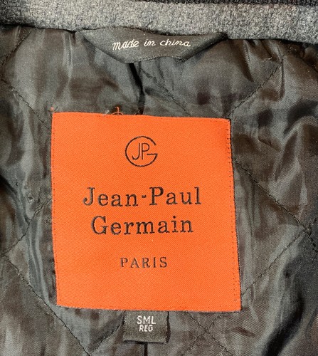 Jean Paul Germain Paris Coat Sz S Gray Wool Blend - Picture 3 of 6