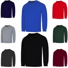 Sweatshirt Unisex Knitted Sweater Jumper Full Sleeve Boys Girls Top Crew Neck
