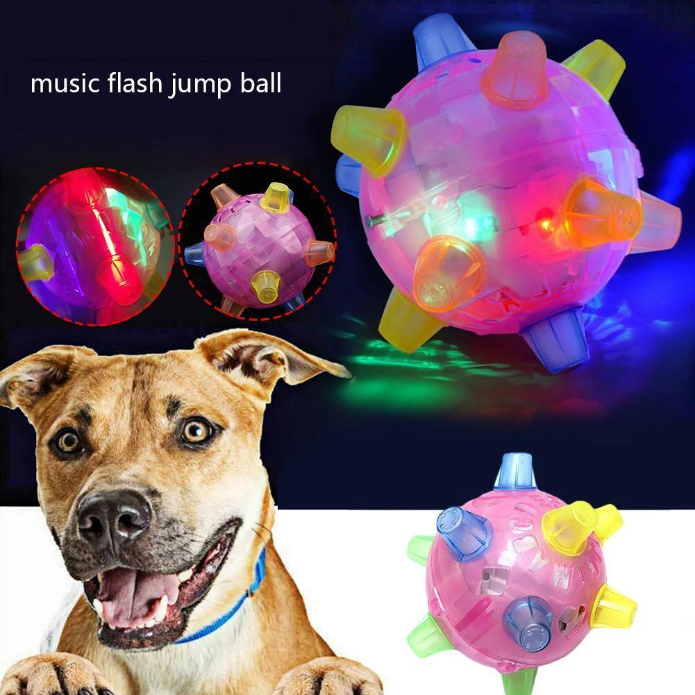 Pet Educational Toy Electric Glow Jumping Ball Special Offer