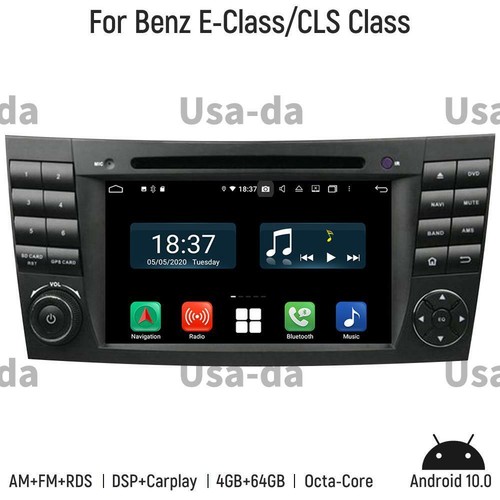 Radio Coche Navegación GPS Android11 Pantalla Tesla 4+64G Para BENZ W211 W219 - Imagen 1 de 6
