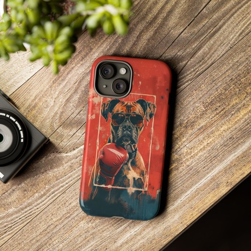 Boxer Dog Boxing Gloves - Phone Ink Cover Case for iPhone, Galaxy, Pixel - 第 36/281 張圖片