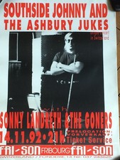 SOUTHSIDE JOHNNY & THE ASBURY JUKES Swiss tour poster Fribourg 92 ( Springsteen