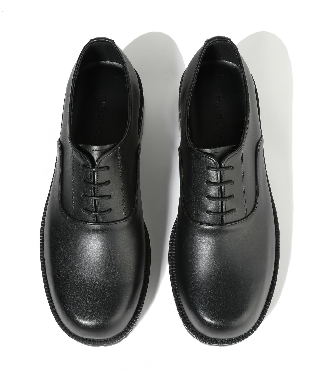 SAOLA Scarpe eleganti derby Firenze Atelier da uomo in pelle nera punta rotonda scarpe plateau
