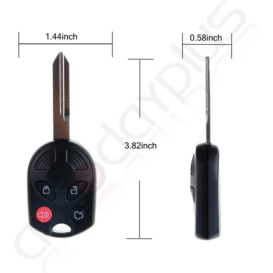 Mando a distancia para coche Ford Mustang Fusion 2006 2007 2008 2009 2010 4 botones Foto 2 de 4