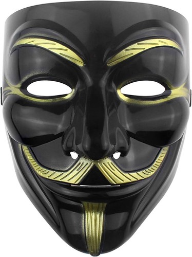 4x Hacker V Für Vendetta Maske Für Kinder Frauen Männer Halloween Kostüm Cosplay - Bild 4 von 19