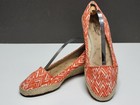 Lucky Brand Tomlinn Espadrille Wedge Low Heel Orange Sz  8 Fantastic  — photo 2
