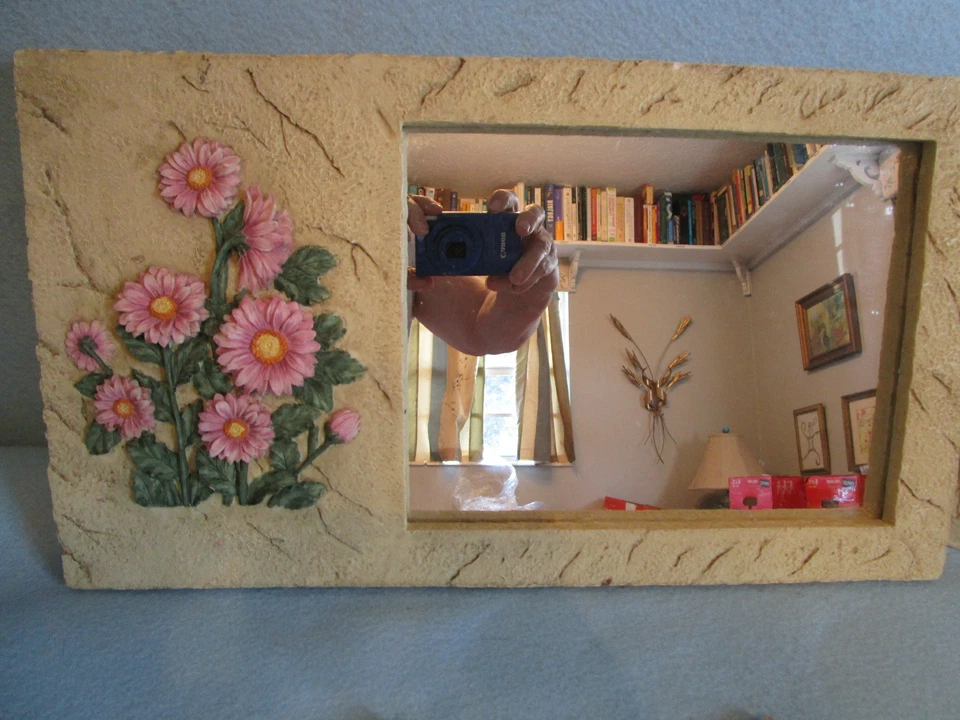 Lote 6 JARRÓN ESPEJO PLAGAS PARED RESINA jardín flores conjunto escultura 3D Foto 2 de 4