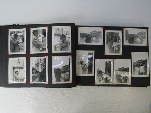 Antique 1940's Family Photo Album Lion Cover 220 Photos Total 15 X 11.5 X 1.25 - Picture 5 of 16