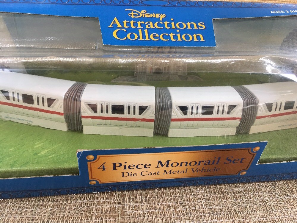 Disney Attractions Collection Monorail Die Cast Metal Theme Park