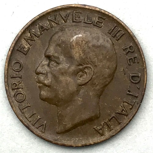 ITALY : 1921-R 5 CENTESIMI WORLD BRONZE COIN 19.8 mm KM#59 #2 - Picture 2 of 5