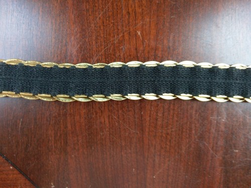 Vintage Gold Metal Conchos Belt Overlapping Disc Coin Stretchy Elastic Band USA - Picture 9 of 12