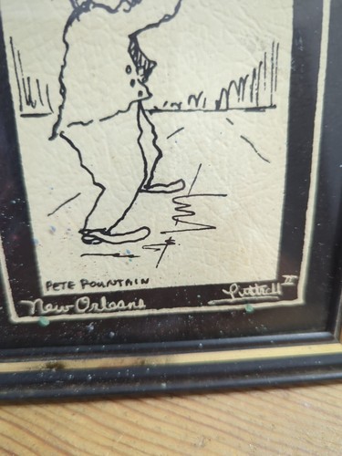 Stampa New Orleans di ""Pete Fountain"" di George B. Luttrell II, litografia anni '70 - Foto 3 di 5