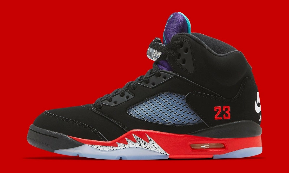 シューズ(男性用) NIKE AIR JORDAN 5 RETRO TOP3 US9 Nike Air Jordan 5 Retro GS 'TOP 3' CZ2989-001 Youth Size 5Y