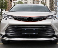 For Sienna 2021-23 Ab High Gloss Black Front Grille Car Logo Frame Cover Trim For Sienna 2021-23 Ab High Gloss Black Front Grille Car Logo Frame Cover Trim
