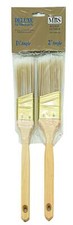 2pc Angled Paint Brush 1.5"  2" 100 Polyester For all Paints Interior/Exterior