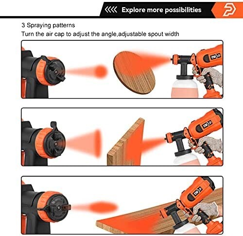 Electric Paint Sprayer Gun, Handheld Pulverizer For Home, Car, Wall & Furniture, 1200ml/min