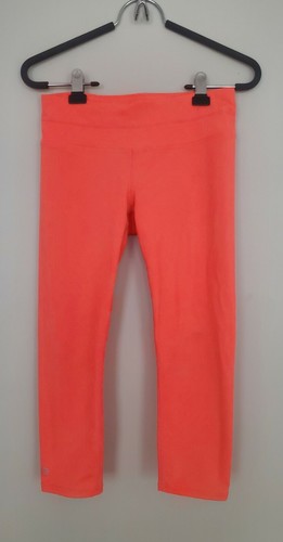 Bright Neon Orange Capri Leggings Small 