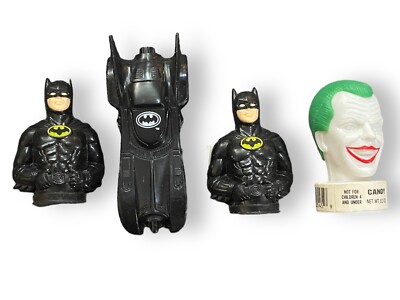 Vintage Topps Lot of Candy Containers Batman Joker Batmobile | eBay
