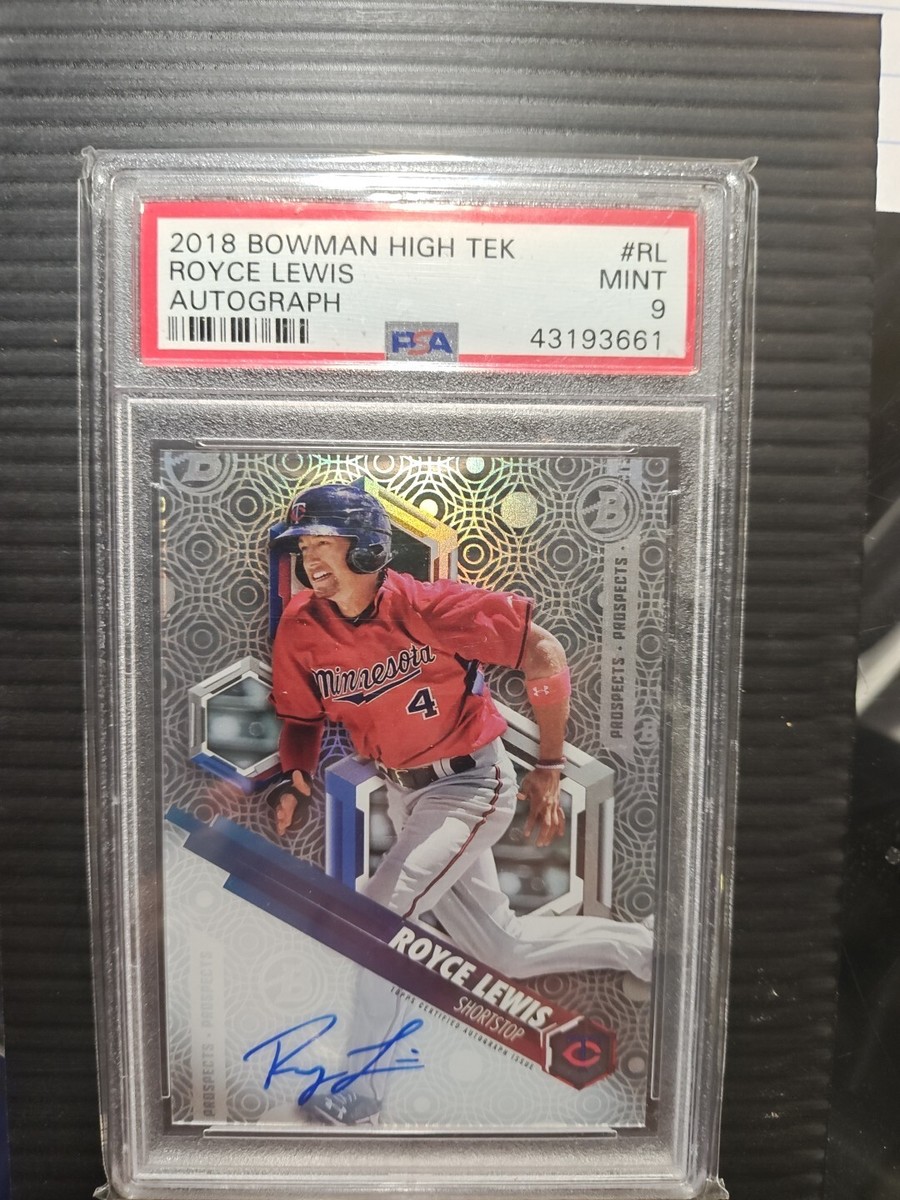 Royce Lewis 2018 Bowman High Tek Auto PSA 9 | eBay