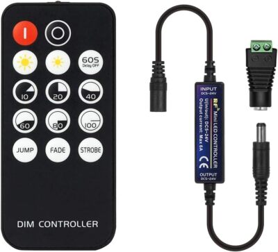 LED Controller Dimmer Schalter mit Fernbedienung DC5V-24V für einfarbig Streifen