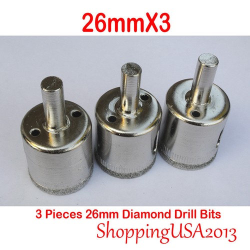 3mm-60mm All Size 3 Pieces Diamond Drill Bits Hole Saw Cutter Tools Sets - Picture 54 of 93