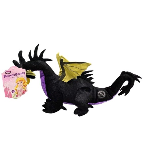Autentico Disney Store Drago Malefico Peluche 18" La Bella Addormentata Lunga con Etichetta - Foto 2 di 6