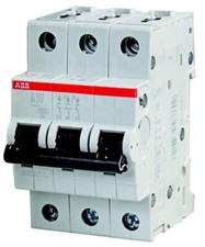 Image of Abb - S203-B20 - Circuit Breaker, Thermal Mag, 3 Pole,20a